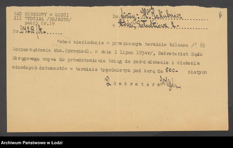 Obraz 8 z jednostki "Henoch Jakubowicz- sprzedaż skór"