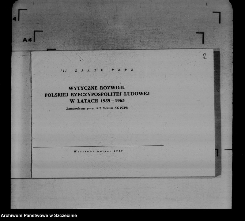 image.from.unit.number "Uchwały III Zjazdu Polskiej Zjednoczonej Partii Robotniczej, wytyczne polityki partii, poprawki do statutu"