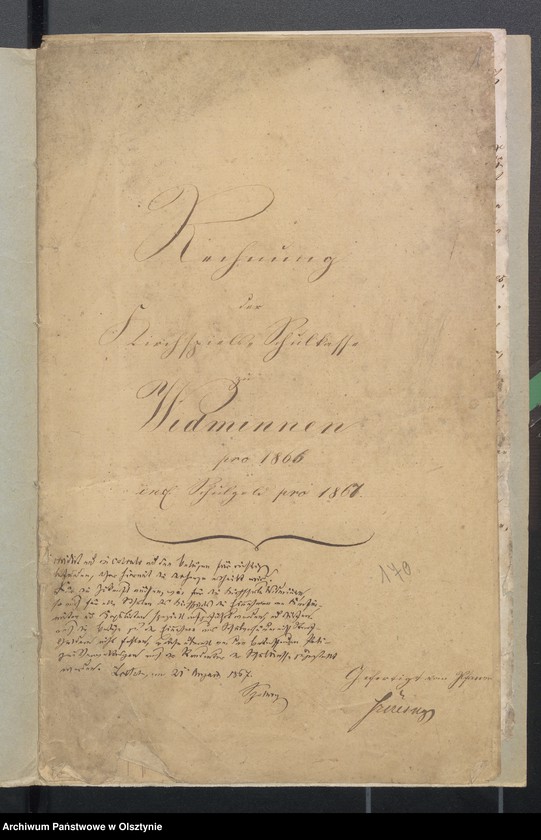 image.from.unit.number "Rechnung des Kirchspiels Schul-Kasse zu Widminnen"