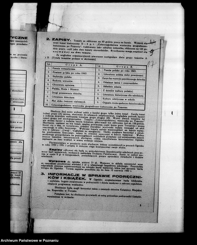 Obraz 20 z jednostki "Kursy nauczycieli wakacyjne- Programy, dzienniki zajęć, sprawozdania"