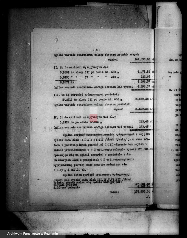 Obraz 11 z jednostki "Operat szacunkowy gruntów przymusowo wykupionych z majątku Wysoka-Mała powiatu wyrzyskiego"