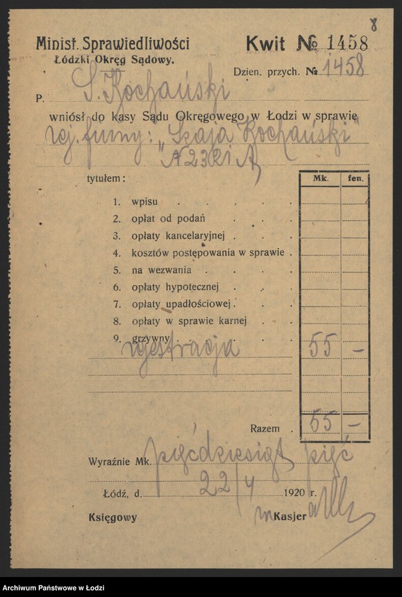 Obraz 10 z jednostki "Szaja Kochański- sprzedaż bielizny"