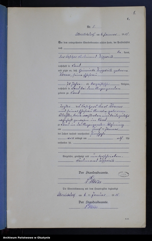 image.from.unit.number "Sterbe-Neben-Register Nr 1 - 48 [ Księga zgonów - wtóropis ]"