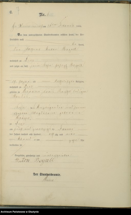 image.from.unit.number "Sterbe-Haupt-Register Nr 1 - 78"