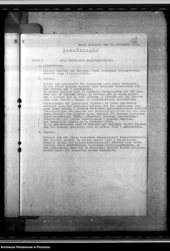 Obraz 16 z jednostki "Lageberichte aus dem Kreise Kalisch"