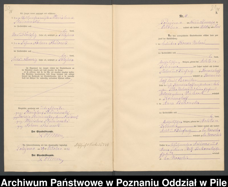 Obraz 13 z jednostki "Księga małżeństw"