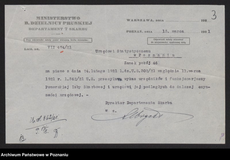 Obraz 5 z jednostki "[Spis urzędników skarbowych zatrudnionych w urzędach podległych Pomorskiej Izbie Skarbowej]"