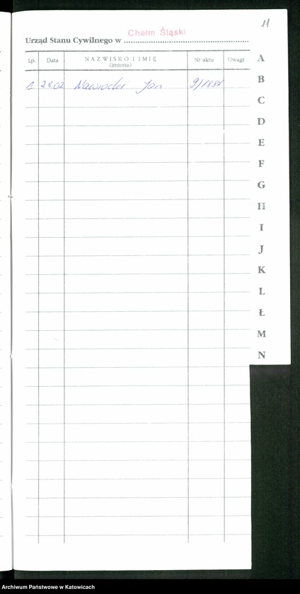 image.from.unit.number "Skorowidz alfabetyczny do księgi urodzeń"
