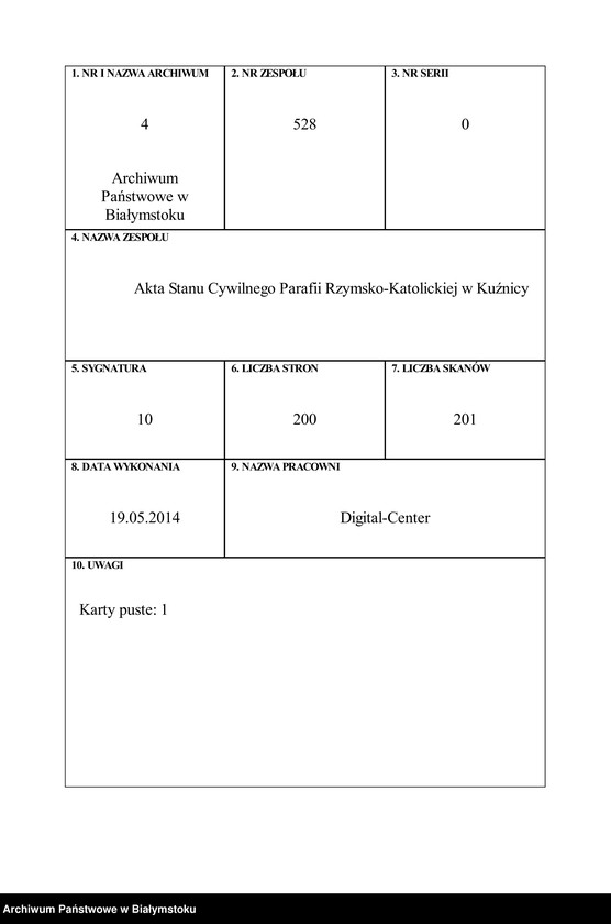 Obraz 1 z jednostki "Księga metryczna Parafialnego Rzymskokatolickiego Kościoła Kuźnickiego o urodzeniu od 1889 do 1895, Nr 15 [akta chrztu za lata 1889-1995]"