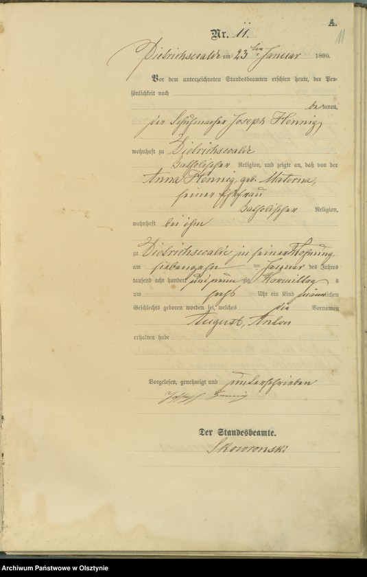 image.from.unit.number "Geburts-Haupt-Register Nr 1 - 80"