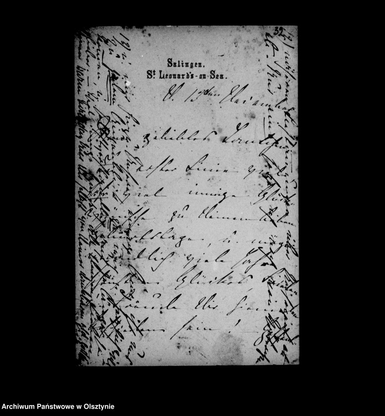 image.from.unit.number "/Fragmente v. Briefen der Violet Swiney, geb. Gfin Schlippenbach aus Sallingen England an Anna Gfin Lehndorff geb. Hahn/"