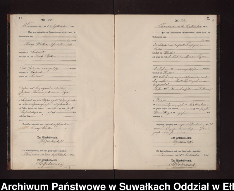 image.from.unit.number "Sterbe-Neben-Register des Preussischen Standes-Amtes Neuhoff Kreis Loetzen"