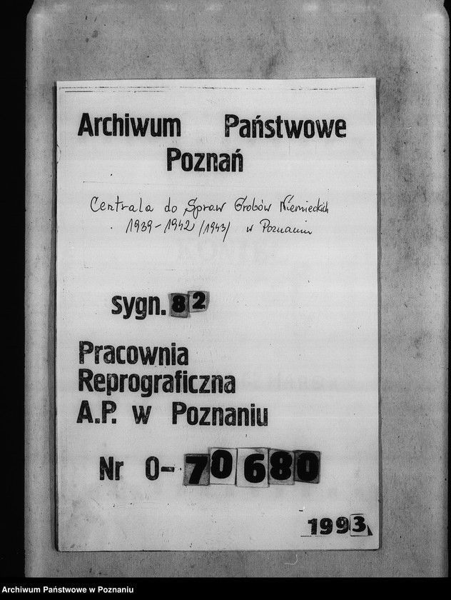 Obraz 1 z jednostki "Zweigstelle Litzmannstadt (Łódź) Aufnahmen"