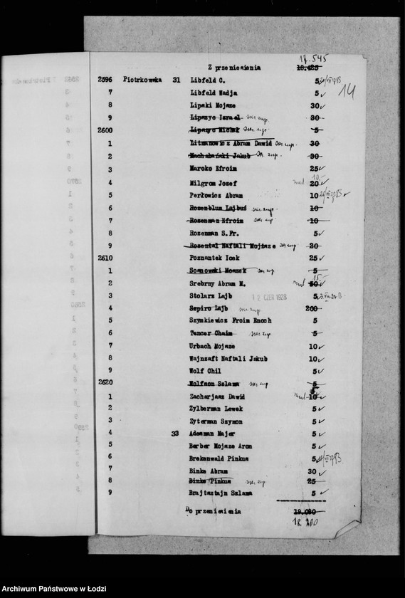 Obraz 17 z jednostki "Rejestr poborczy"