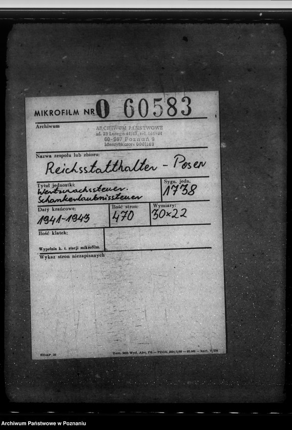 Obraz 2 z jednostki "Wertzuwachssteuer. Schankerlaubnissteuer"