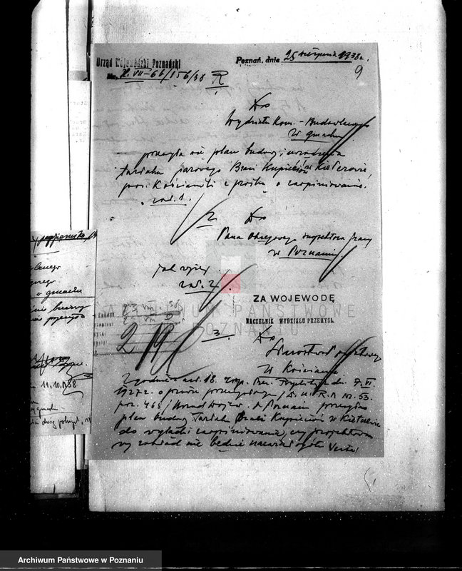 Obraz 13 z jednostki "/Zatwierdzenie projektu budowy tartaku M. i K. Klupieciów w Kiełczewie pow. Kościan/"