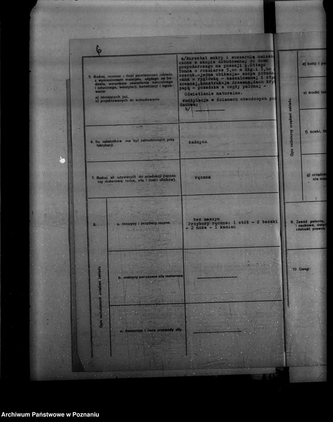 Obraz 10 z jednostki "Zatwierdzenie projektu urządzenia garbarni J. Panety w Mosinie powiat śremski"