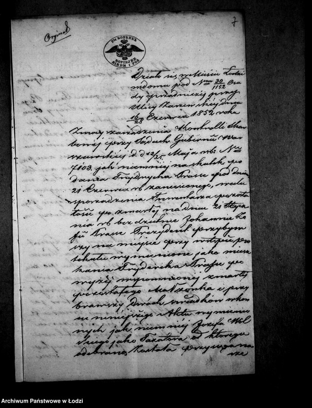 Obraz 11 z jednostki "Akta tyczące się spisu inwentarza pozostałości po zmarłej Johannie Zofii Prasse"