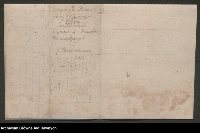 image.from.unit.number "Janicki vel Jagnicki h. Rola. Tablica genealogiczna. Notatki do genealogii."