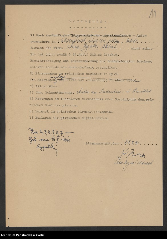 Obraz 13 z jednostki "Sura Rywka Albert – sprzedaż galanterii na rynkach"