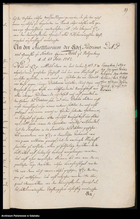 image.from.unit.number "[Liber missivarum]. Register über vorstehende Briefe von Jahr 1782. Register derer an welche vorstehende Briefe geschrieben worden vom J. 1782"