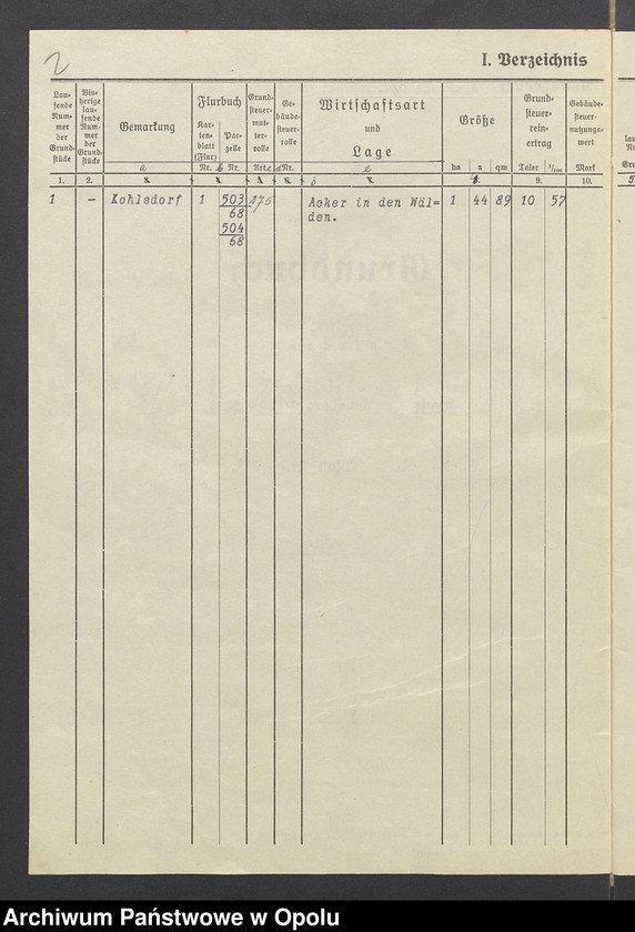 image.from.unit.number "Tabelle zu den Grundakten für Band VII, Bl. 247 Kohlsdorf Paul Drutschmann"