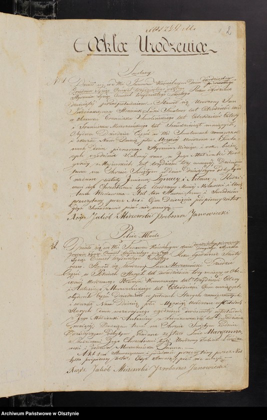 image.from.unit.number "Księga ta zwana Duplikat Sporządzona do Aktow Urodzenia Zaślubienia i Zejścia Parafii Janowieckiej Na 1836 rok"
