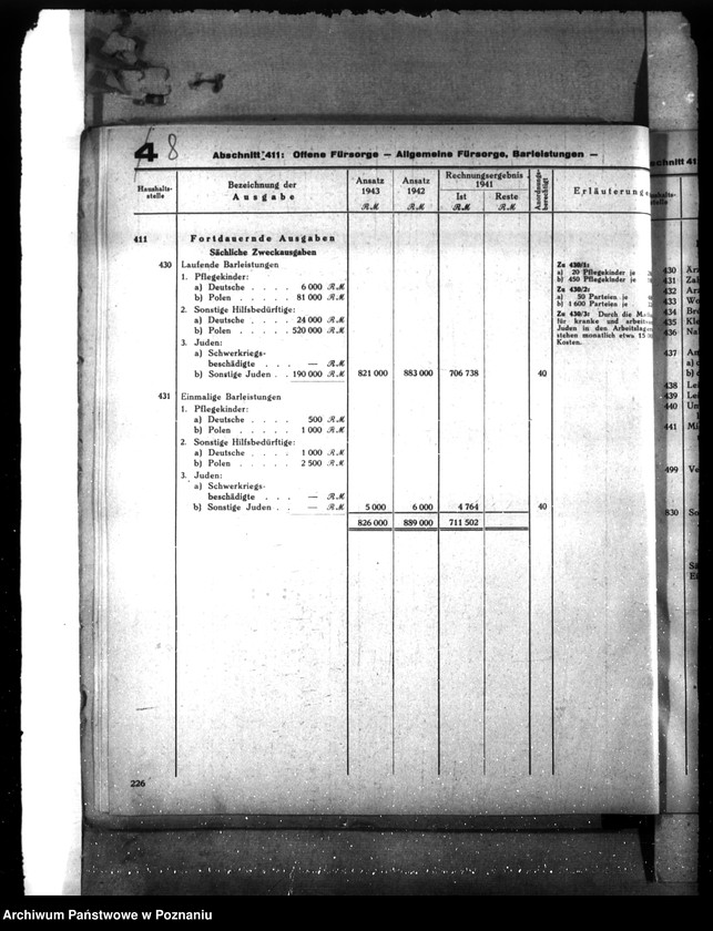 Obraz 17 z jednostki "Haushaltsplan der Stadt Posen"