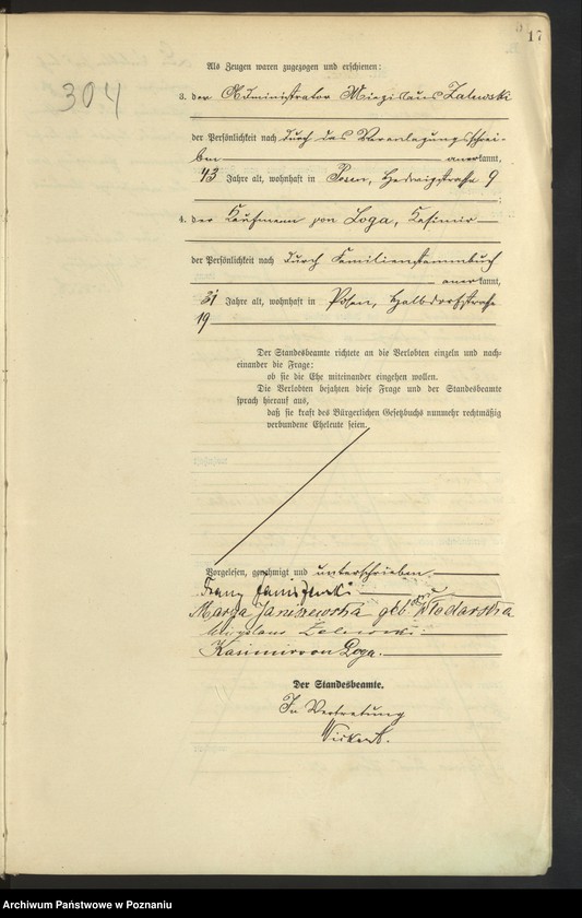 Obraz 19 z jednostki "Księga miejscowa małżeństw tom II [Rejestr główny małżeństw]"