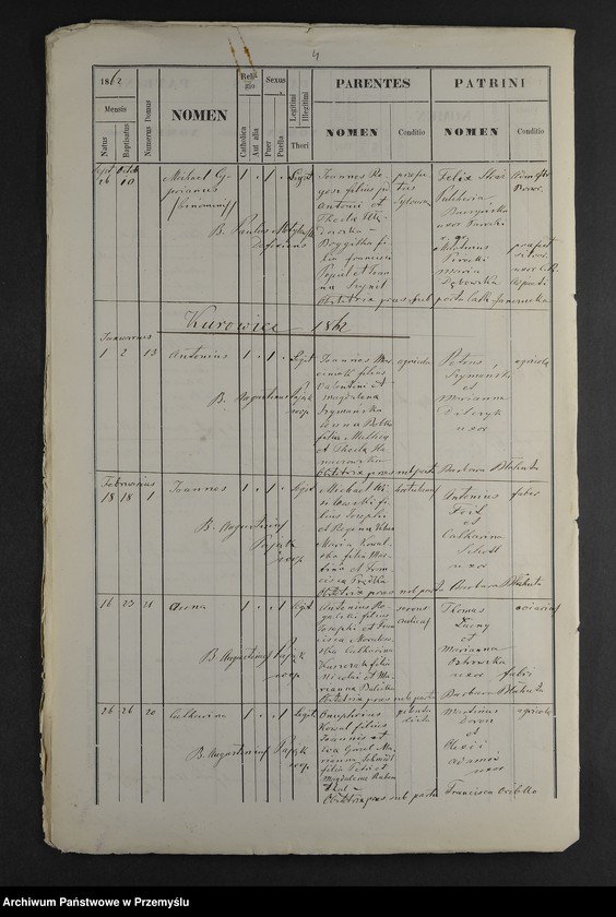 image.from.unit.number "[Odpisy ksiąg urodzeń, małżeństw, zgonów parafii rzymskokatolickiej Wyżyniany z 1862 roku]"