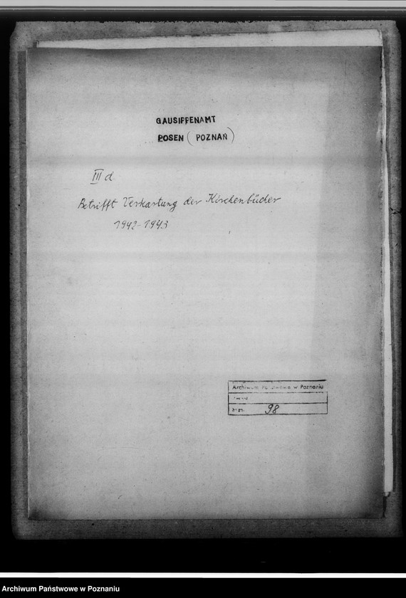 Obraz 4 z jednostki "Betrifft: Verkartung der Kirchenbücher"