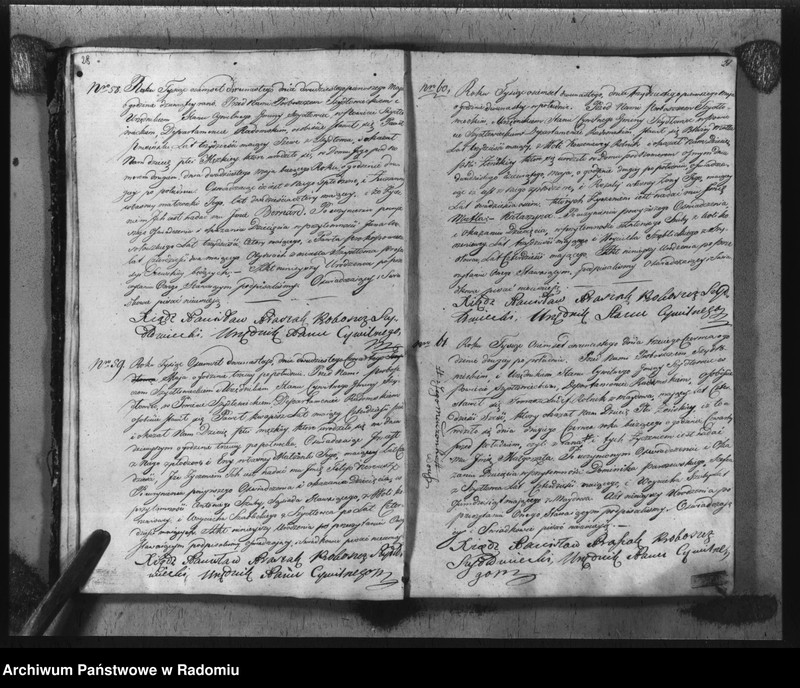 image.from.unit.number "Akta urzędnika stanu cywilnego gminy Szydłowiec z roku 1812"