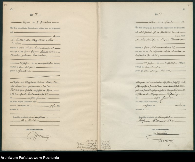 Obraz 15 z jednostki "Księga miejscowa zgonów tom I [Rejestr główny zgonów]"