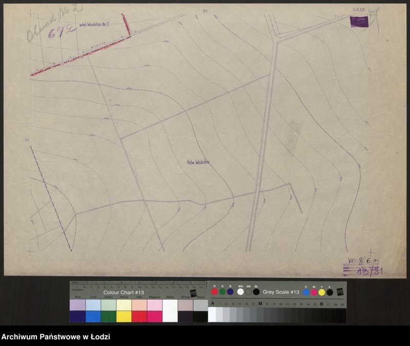 Obraz 1 z jednostki "Plan m. Łodzi 1:2000 z oznaczeniem podziału miasta na Obwody Komitetów Blokowych. Sekcja SO 96"