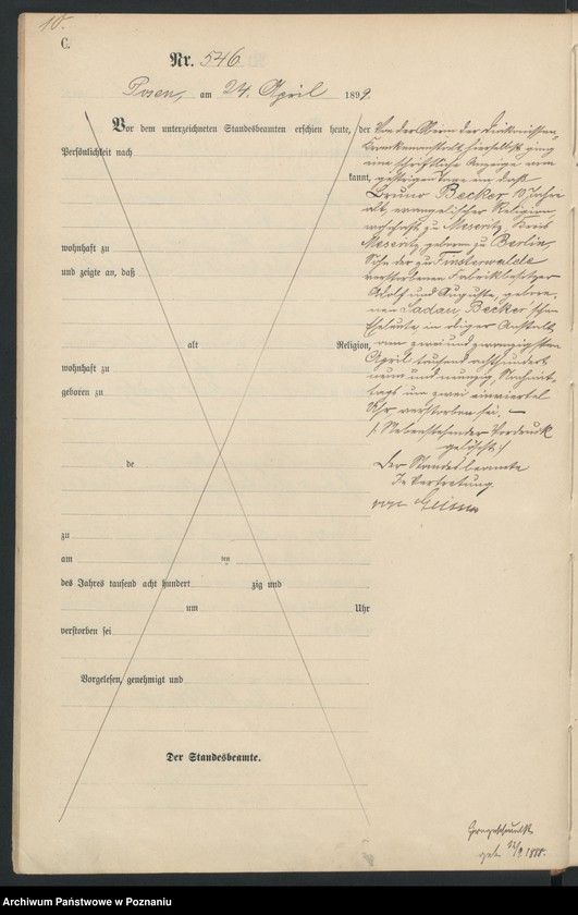Obraz 13 z jednostki "Księga zgonów t. II"