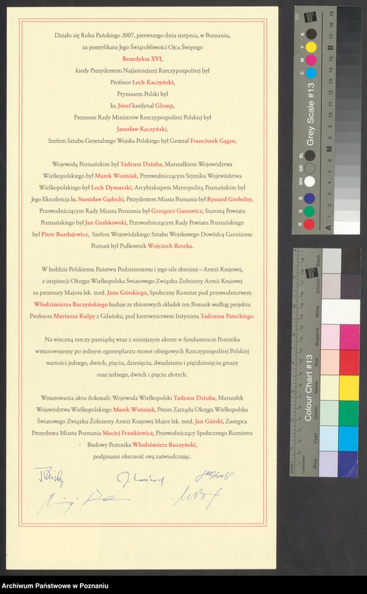 Obraz 8 z kolekcji "Poznańskie akty erekcyjne111"