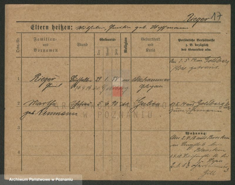 Obraz 19 z jednostki "Rigelhaupt - Rinke"