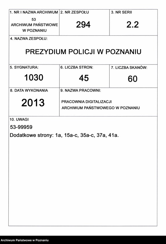 Obraz 1 z jednostki "A. betr. Grafen Wladislaus Poniński"