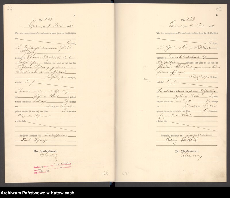 image.from.unit.number "ksiega urodzeń T. II nr 400-827"