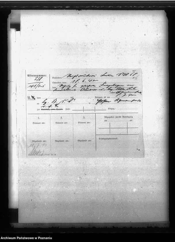 image.from.unit.number "Deutsche Volksliste. Allgemeiner Schriftverkehr mit den Bezirksstellen und mit den Zweigstellen"