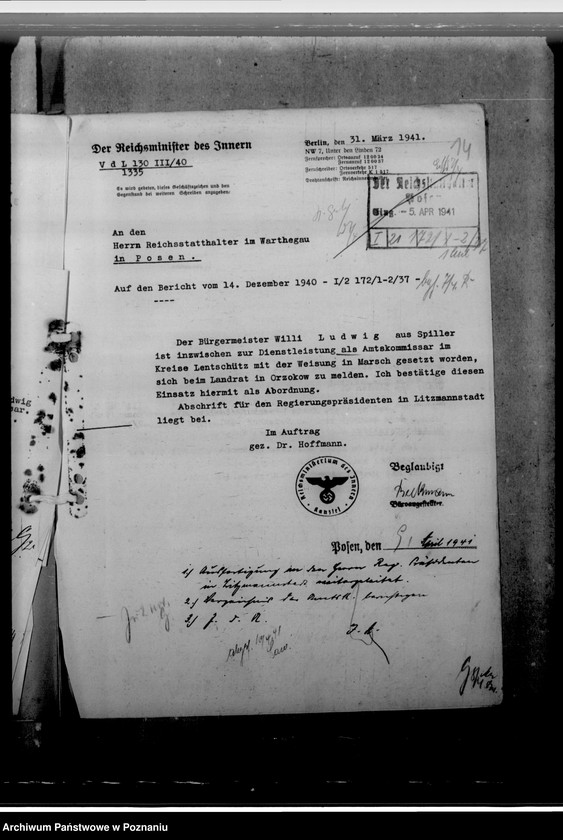 Obraz 18 z jednostki "Ludwig, Willi - komisarz obwodowy"