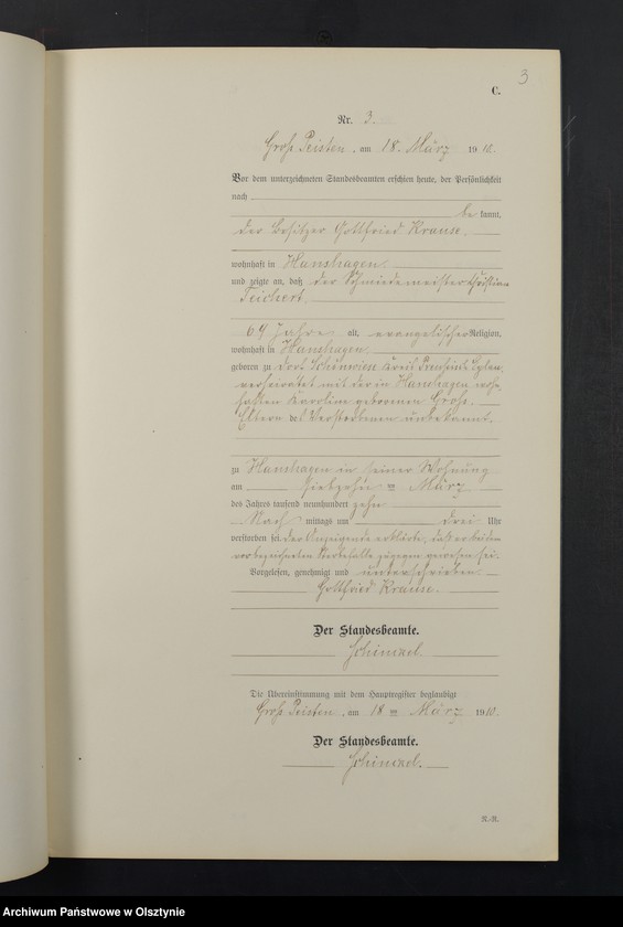 image.from.unit.number "Sterbe-Neben-Register Nr 1 - 22"