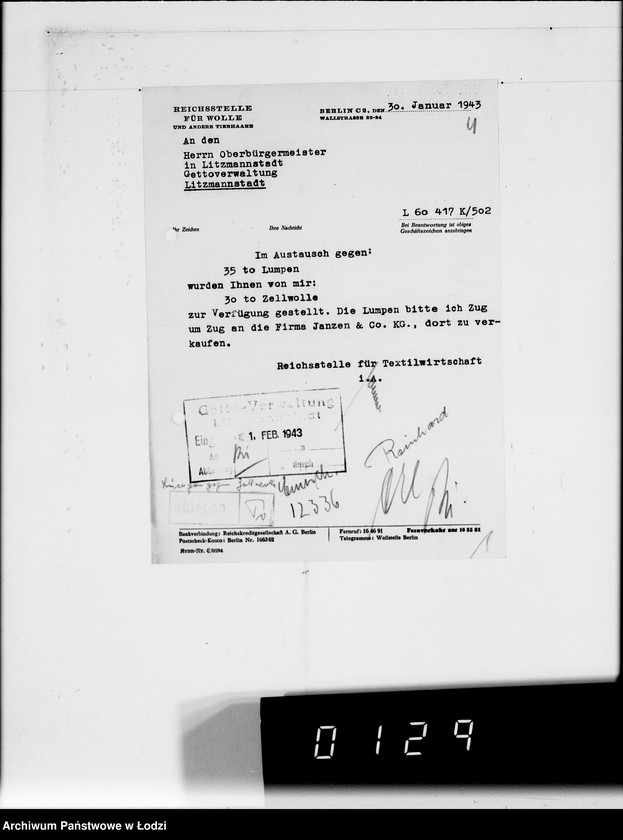 Obraz 8 z jednostki "Lumpen gegen Zellwolle [dostawa z Getta]"