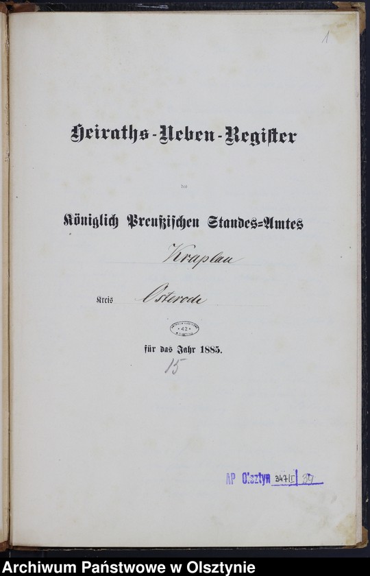 image.from.unit.number "Heiraths-Neben-Register Nr 1 - 16"