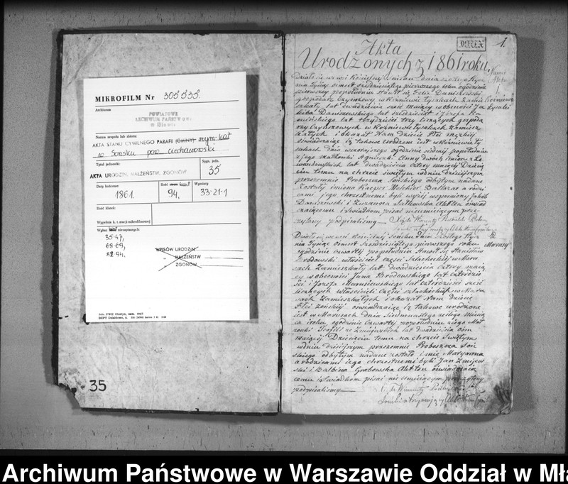 image.from.unit.number "Akta urodzeń, małżeństw i zgonów"