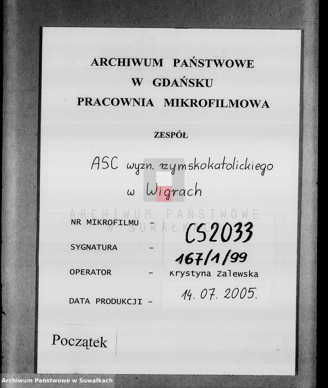 image.from.unit.number "Księga urodzeń, małżeństw, zejścia 1903 Wigry"