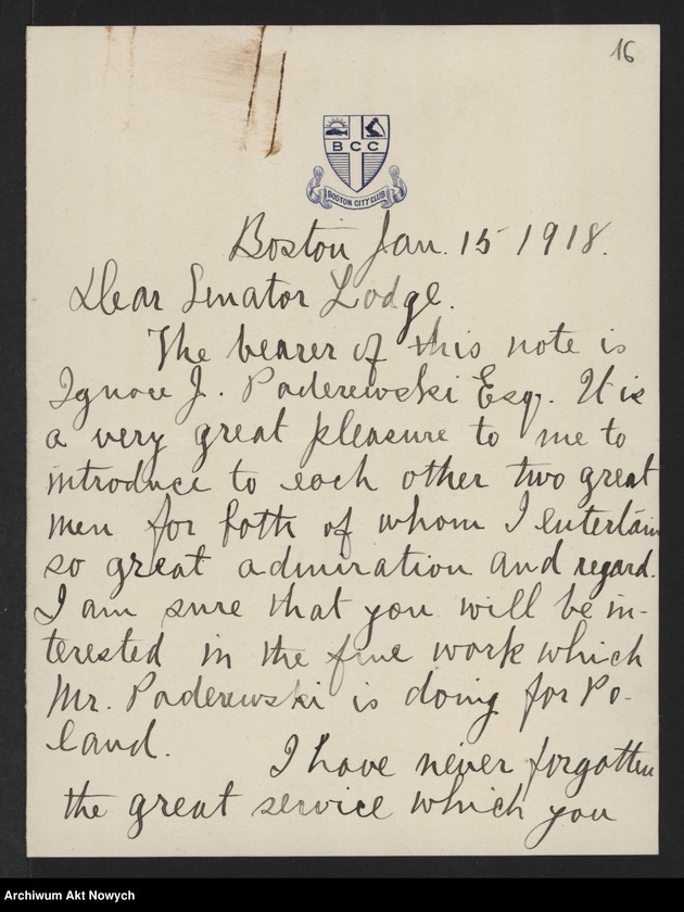 image.from.unit.number "Stosunek Stanów Zjednoczonych A.P. do sprawy niepodległości Polski. Memoriały. Korespondencja. Wycinki prasowe"