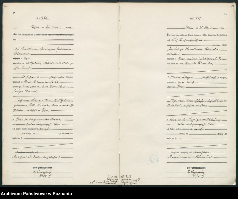 Obraz 9 z jednostki "Księga miejscowa zgonów tom II [Rejestr główny zgonów]"