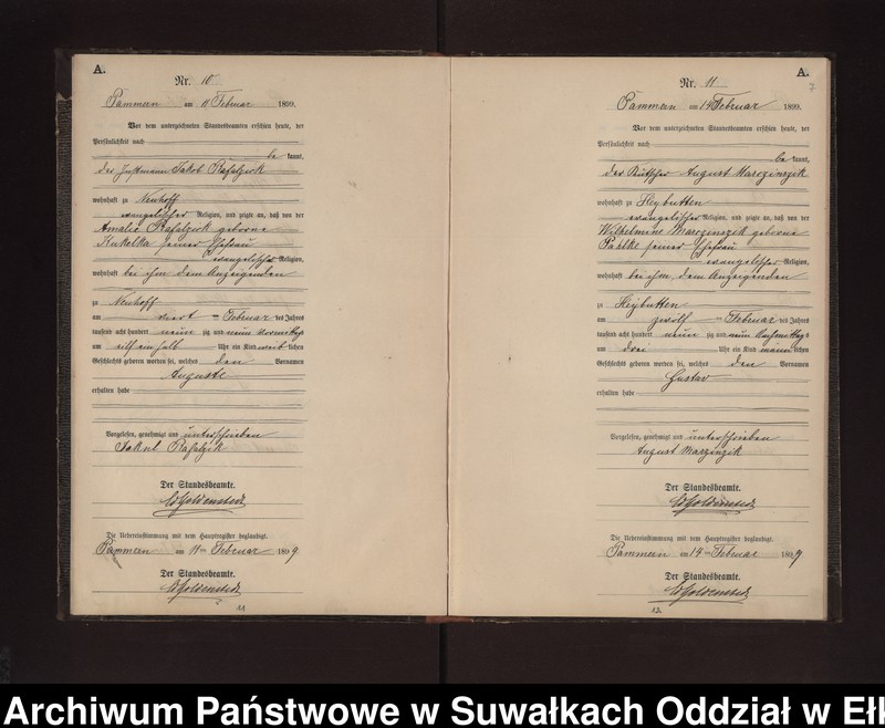 image.from.unit.number "Geburts-Neben-Register des Preussischen Standes-Amtes Neuhoff Kreis Loetzen"