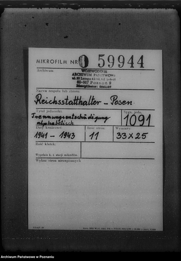 Obraz 2 z jednostki "Trennungsentschädigung alphabetisch"